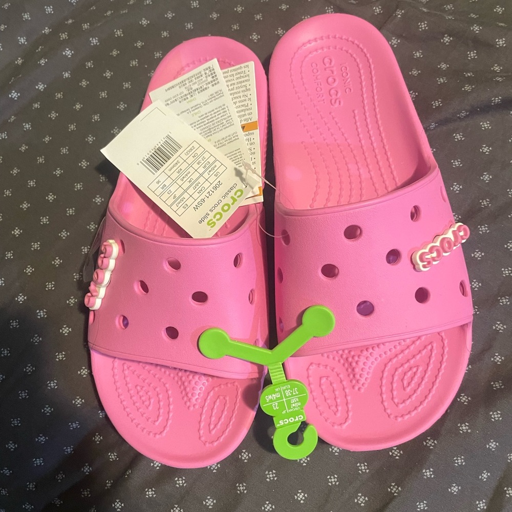 Crocs slide one strap NWT